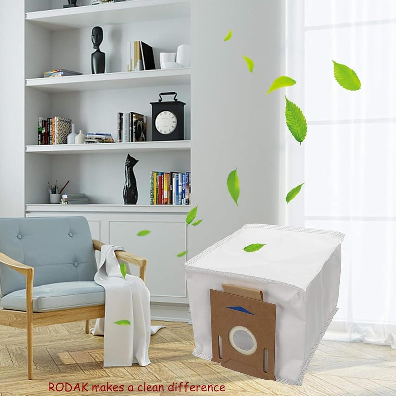 RODAK أكياس غبار بديلة RODAK 3 لمحطة التفريغ التلقائي المتوافقة مع مكانس Ecovacs Deebot N8 N8 Pro T8 N10 N10 Plus الروبوتية - Image 5
