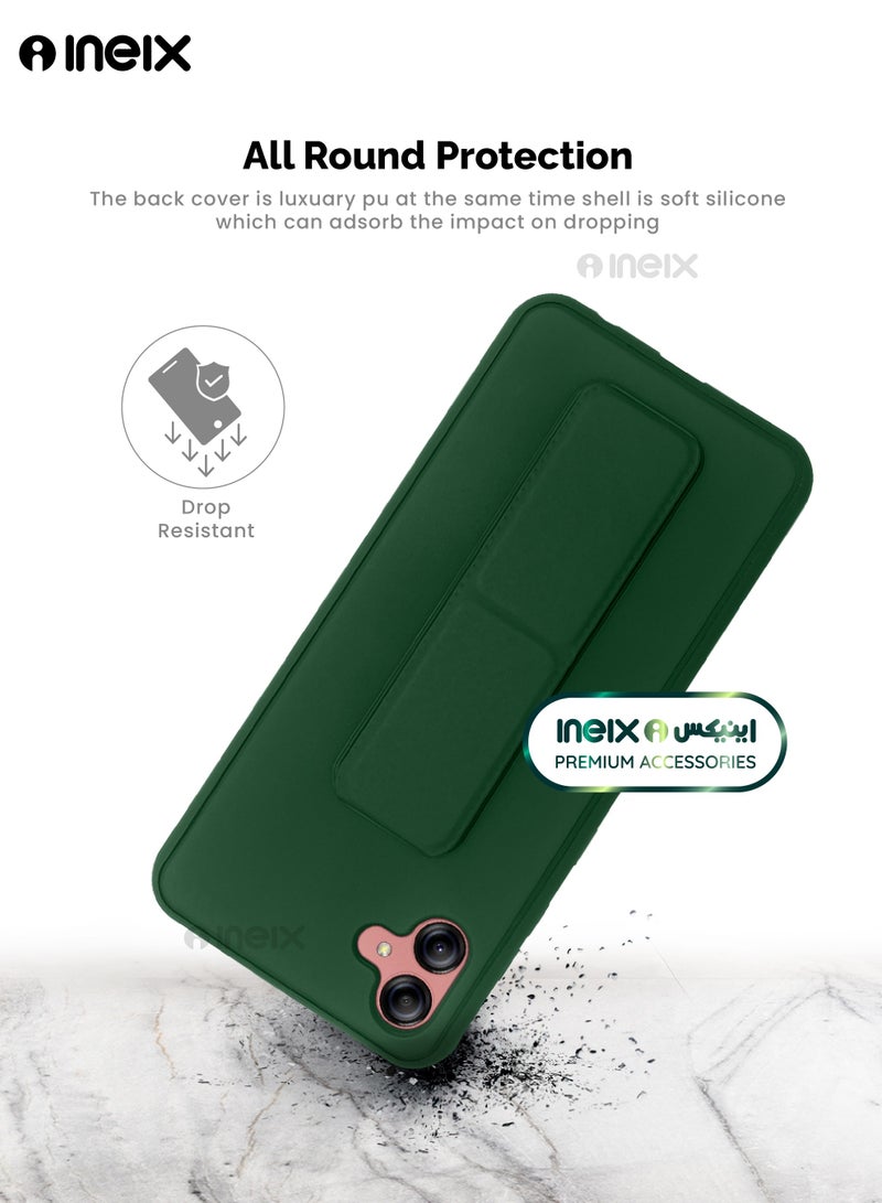 إينيكس جراب حماية 3 في 1 مغناطيسي ذو مسند للهاتف سامسونج جلاكسي ايه04 -أخضر - Image 5