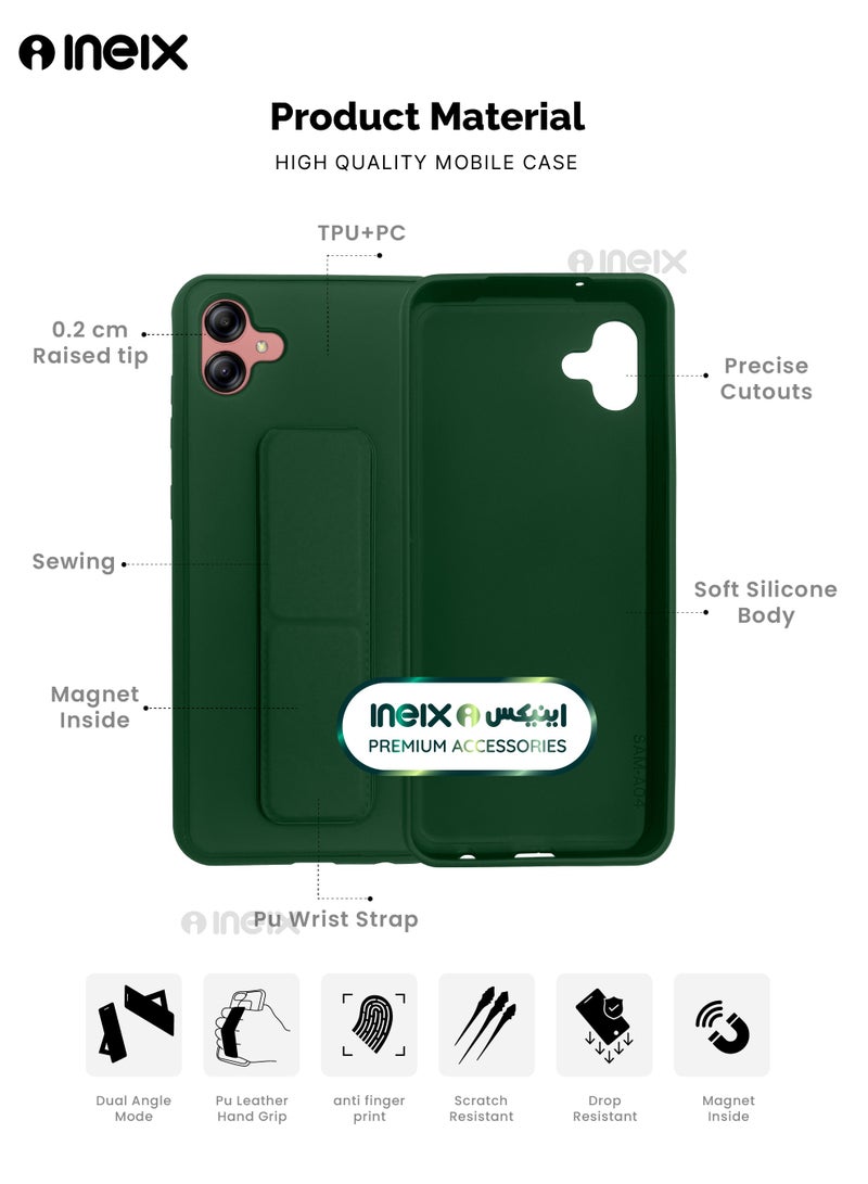 إينيكس جراب حماية 3 في 1 مغناطيسي ذو مسند للهاتف سامسونج جلاكسي ايه04 -أخضر - Image 2