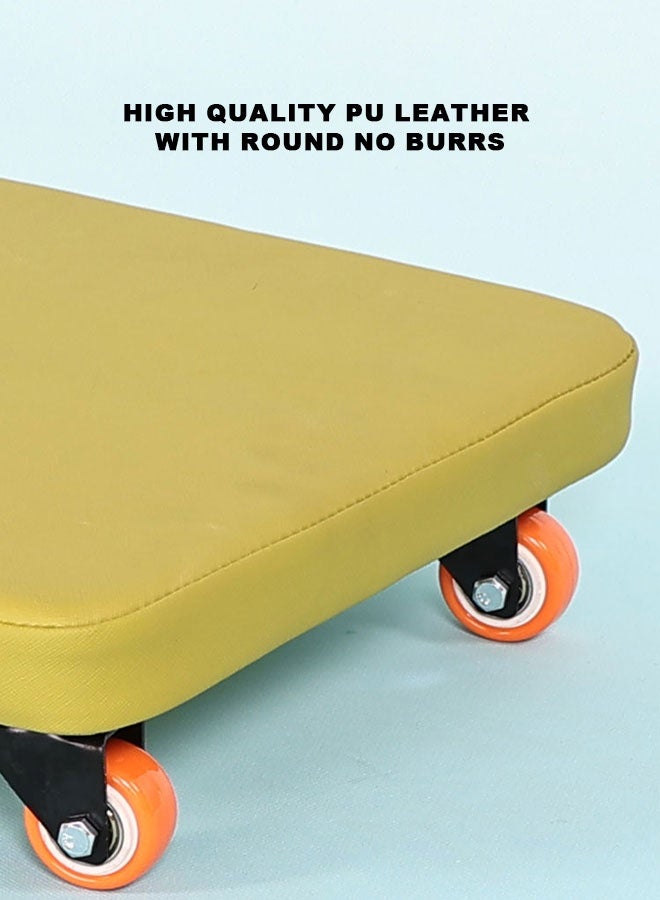 JSAITOYS N10012Y Kid Soft Scooter Sports Safety Gym 4 Casters Kids Sitting Scooter Board - Image 5
