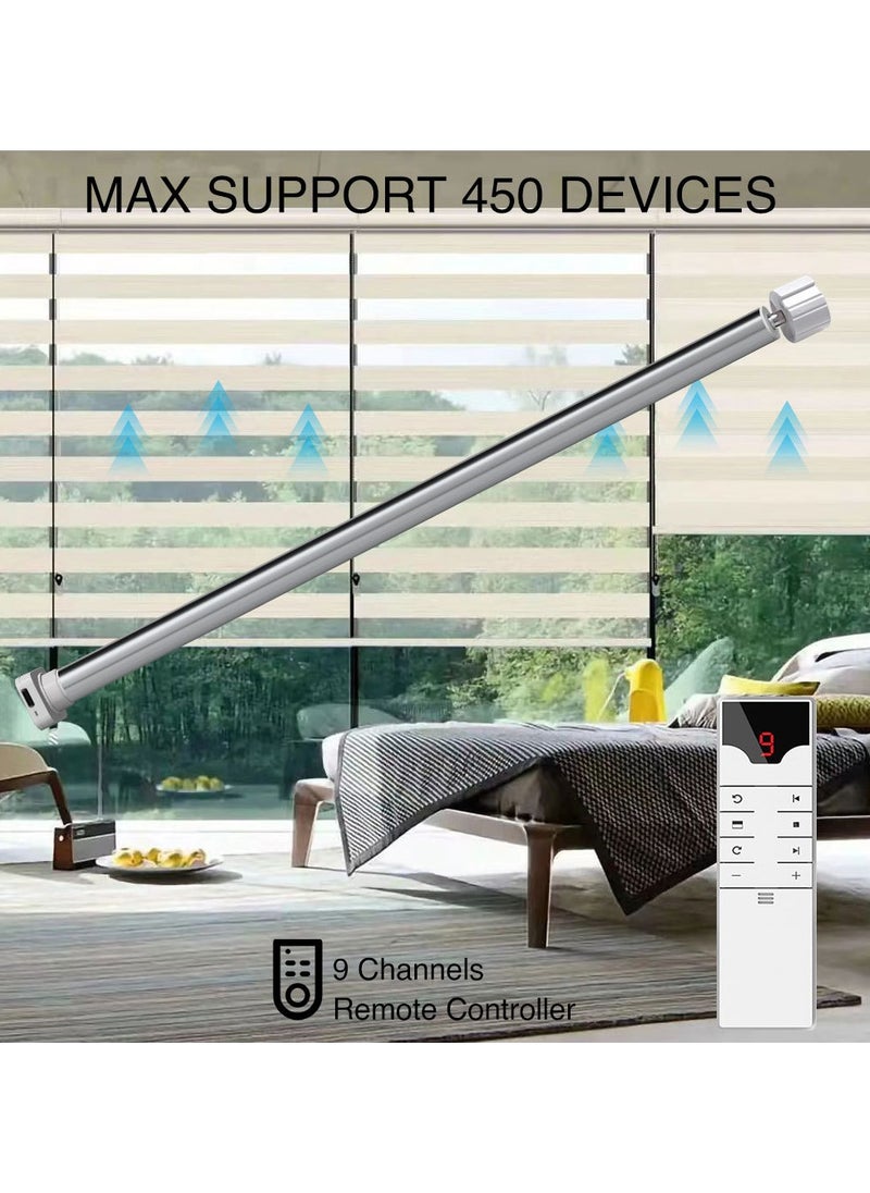 AROAQ - Tuya Zigbee Or Wifi Smart Curtains No Drill Blind Driver Battery Motor Roller Blinds For  25mm Tubular Window With 1x Solar Panel - Image 1