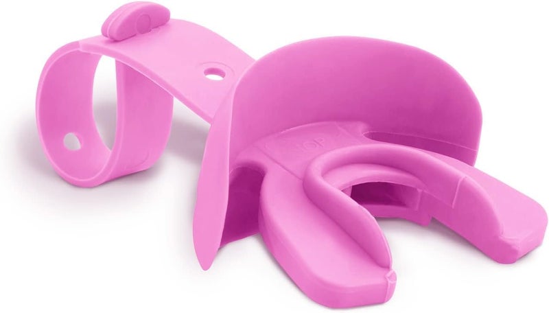 Markwort Vettex Doubleguard Mouthguard for Football, Lacrosse, Braces - Breathable Mouth Guard with Lip Protection and Strap - Youth, Pink - Image 1
