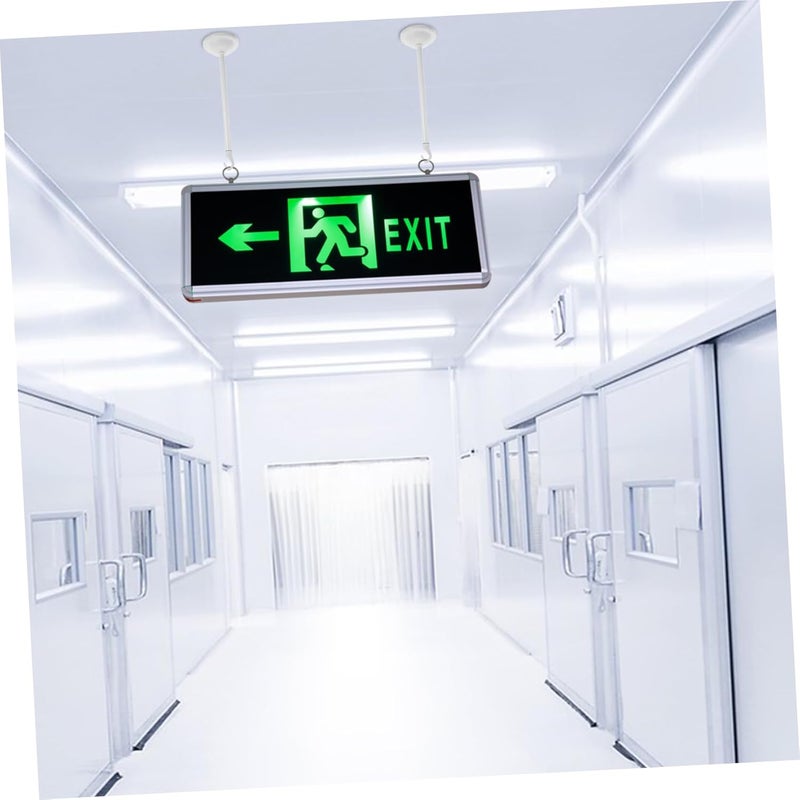 2pcs Emergency Light Extension Pole for Exit Sign Hanging Stem for Evacuation Sign Lamps Compact Safety Lighting Fixture Sturdy Construction Iron Rod Hook - Image 4