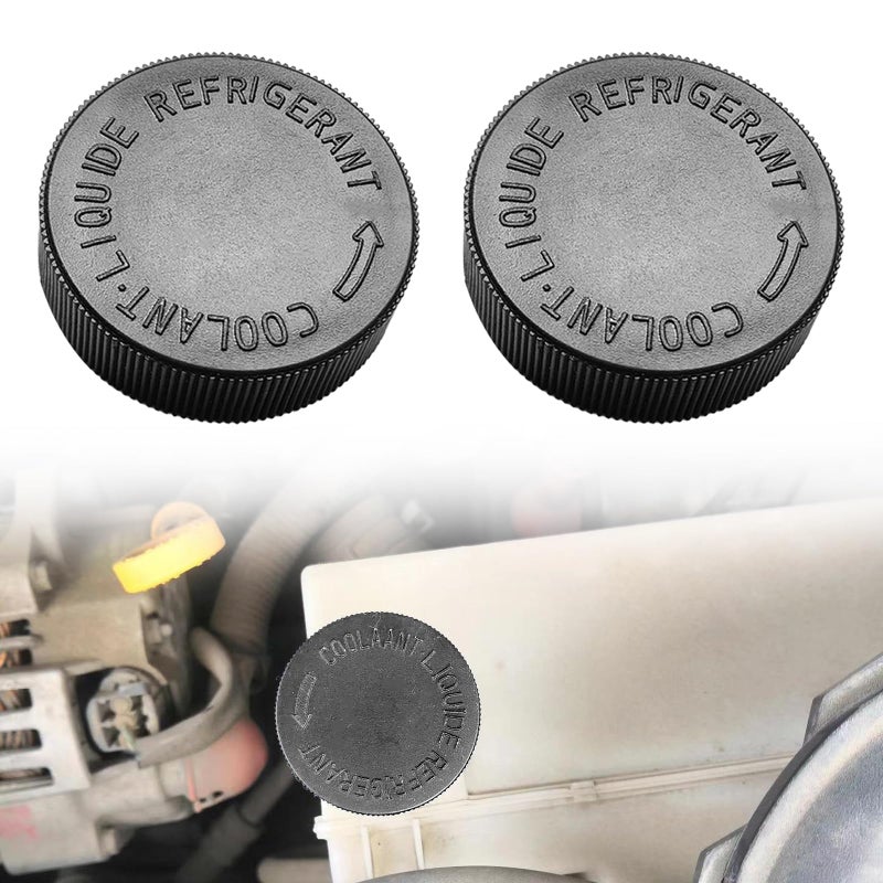 2 PCS Engine Coolant Reservoir Cap Black Coolant Overflow Reservoir Tank Cap Radiator Reservoir Cap Compatible with Infiniti Renault 20032017 OEM 2171279900