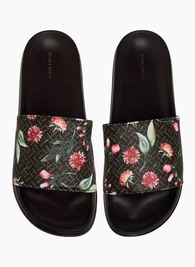Flora Bella By Shoexpress Flora Bella Women Monogram Floral Print Slides