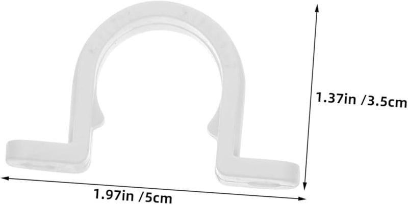 1 عبوة 20 قطعة مشبك على شكل حرف U قوي لقناة الأنابيب من نوع PVC - Image 5