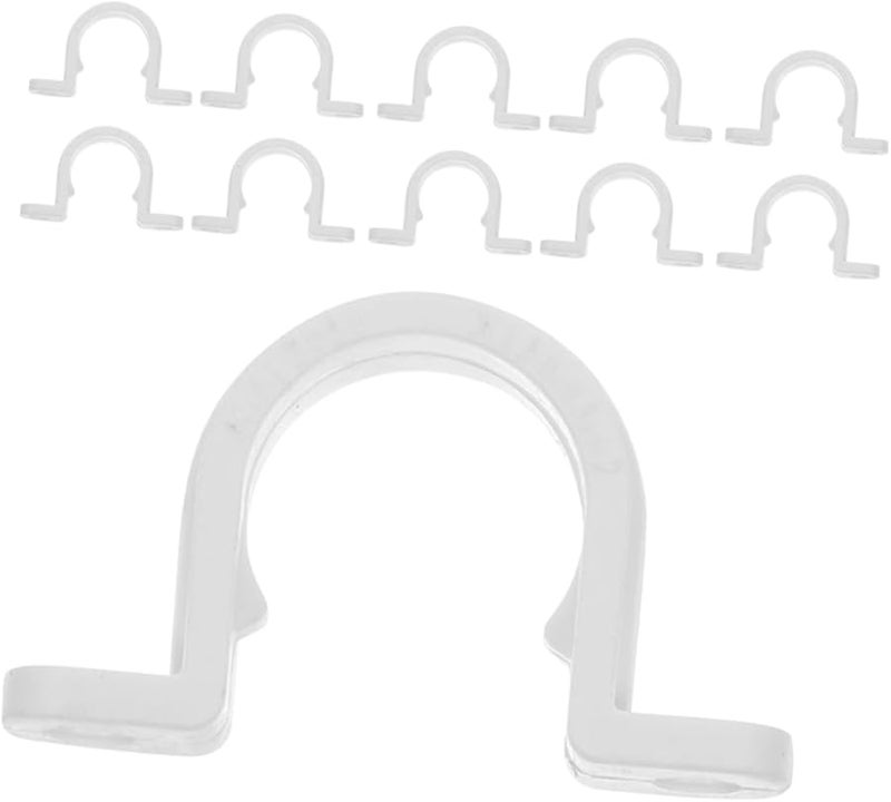 1 عبوة 20 قطعة مشبك على شكل حرف U قوي لقناة الأنابيب من نوع PVC - Image 1