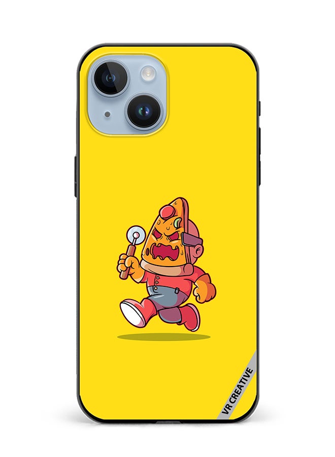 VR CREATIVE Protective Case Cover For Apple iPhone 15 Pizza Killer Design Multicolour - Image 1