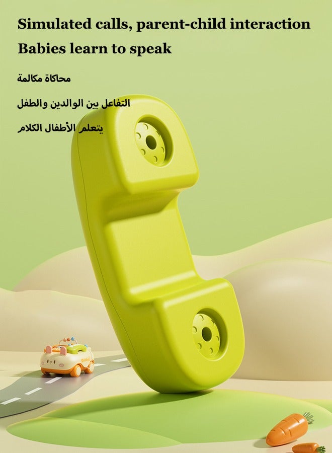 Multifunctional telephone toy Early childhood telephone car toy Children's music telephone toy Early childhood music story machine Children's pull-cart toy Educational enlightenment - Image 5