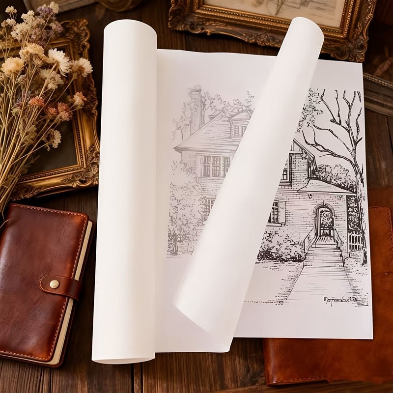 White Art Paper Roll 12in X 905in for Painting and Drafting Supplies - Image 1