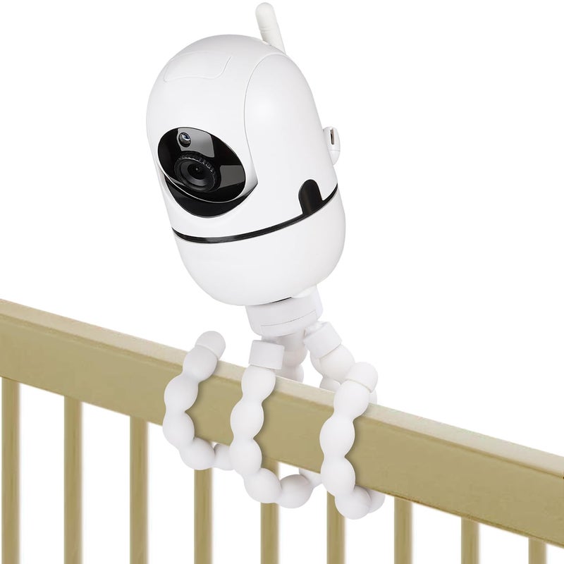 wochel Tripod Baby Monitor Mount for HelloBaby HB65/HB40/HB6550/HB6560/HB6148/HB66/HB6339/HB6550 Pro, ANMEATE SM935E, Flexible Baby Camera Mount Attach Your Camera Wherever You Want - Image 1