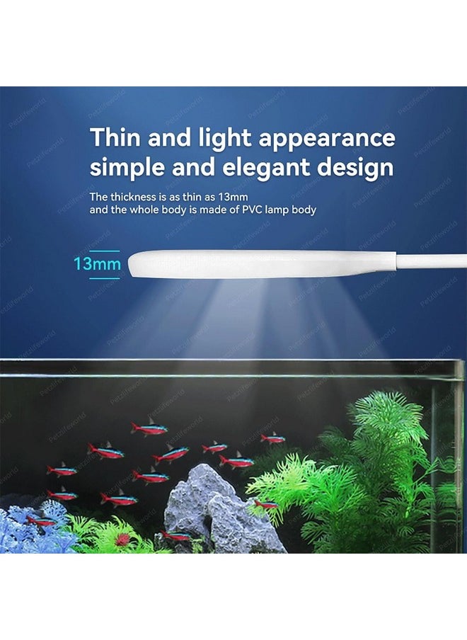 VAYINATO Aquarium (S60) Led Bowl & Fish Tank Light (Suits For 1-2 Ft Tank) 360 Degree Flexible Twist Holding Rod Light | Oval, Blue+White By Petzlifeworld  - Image 4