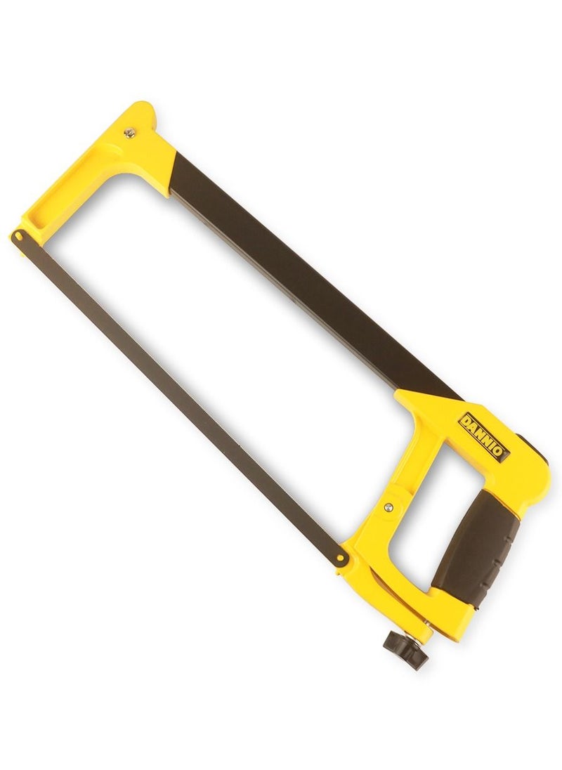 Dannio 506/ High Tension Industrial Hacksaw Frames Hold Blade At Up To 32000 p.s.i Yellow 30 x 12cm  - Image 1