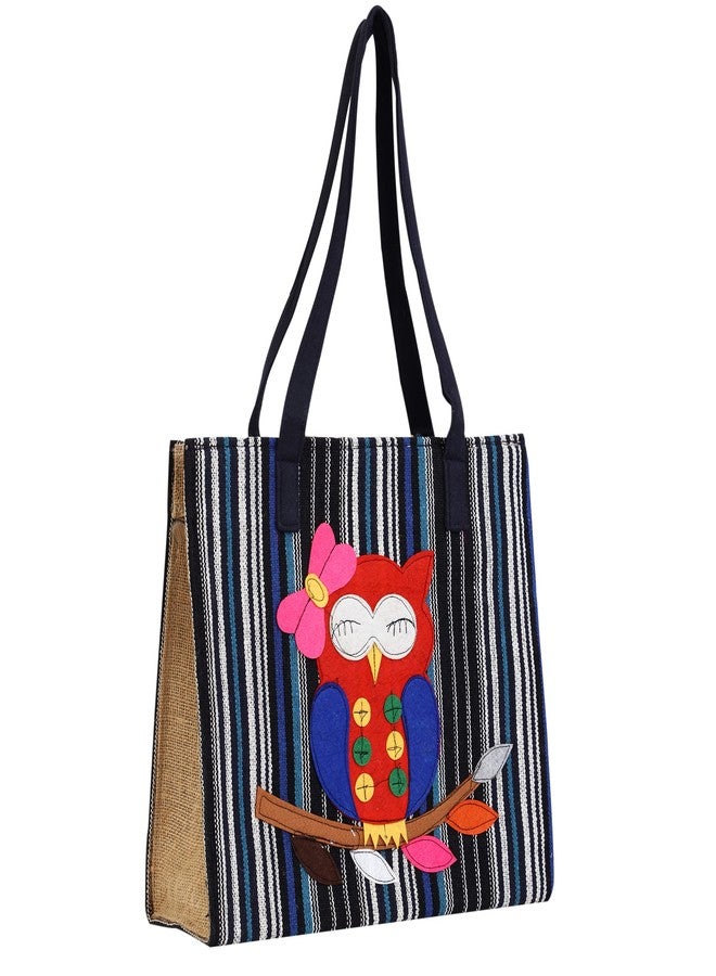ENSAC حقيبة كتف أنيقة ومريحة من إنساك للنساء والفتيات (عبوة من قطعتين) (HANDY-23cBLKWHT-OWL-01cRED-02) - Image 5