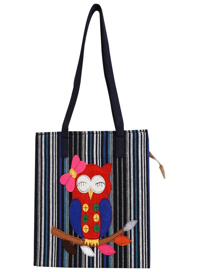 ENSAC حقيبة كتف أنيقة ومريحة من إنساك للنساء والفتيات (عبوة من قطعتين) (HANDY-23cBLKWHT-OWL-01cRED-02) - Image 4