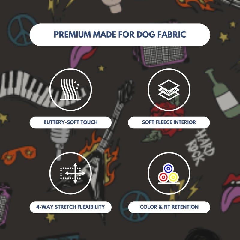 Spark Paws Dog Hoodie â€“ Premium Dog Sweater for Small, Medium, and Large Dogs | Warm Outfits for French Bulldogs, Pitbull, Puppy, Winter Jacket Alternative - Rock and Roll -2XL - Image 5