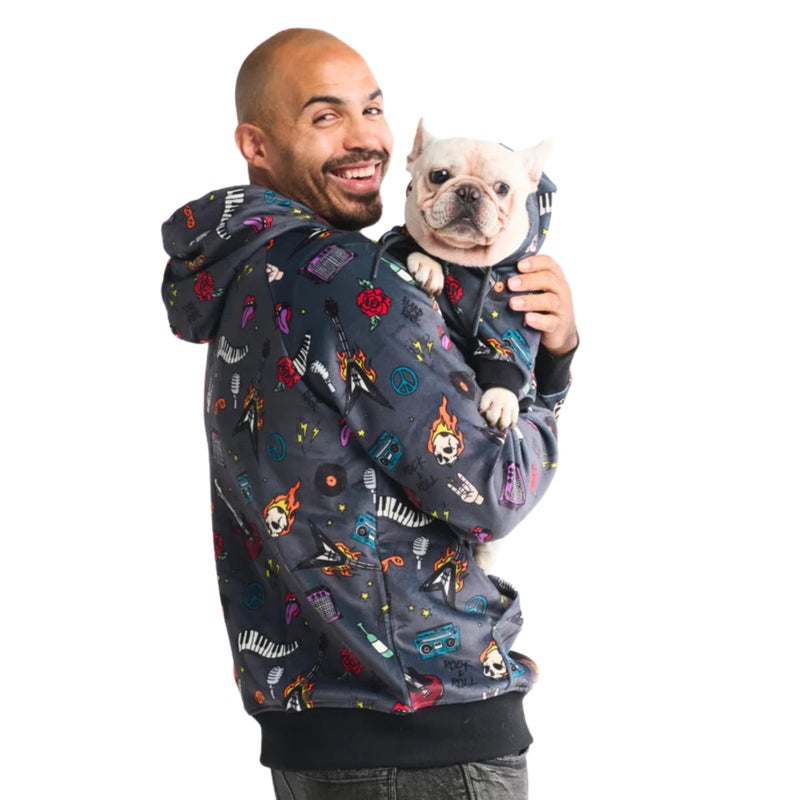 Spark Paws Dog Hoodie â€“ Premium Dog Sweater for Small, Medium, and Large Dogs | Warm Outfits for French Bulldogs, Pitbull, Puppy, Winter Jacket Alternative - Rock and Roll -2XL - Image 4
