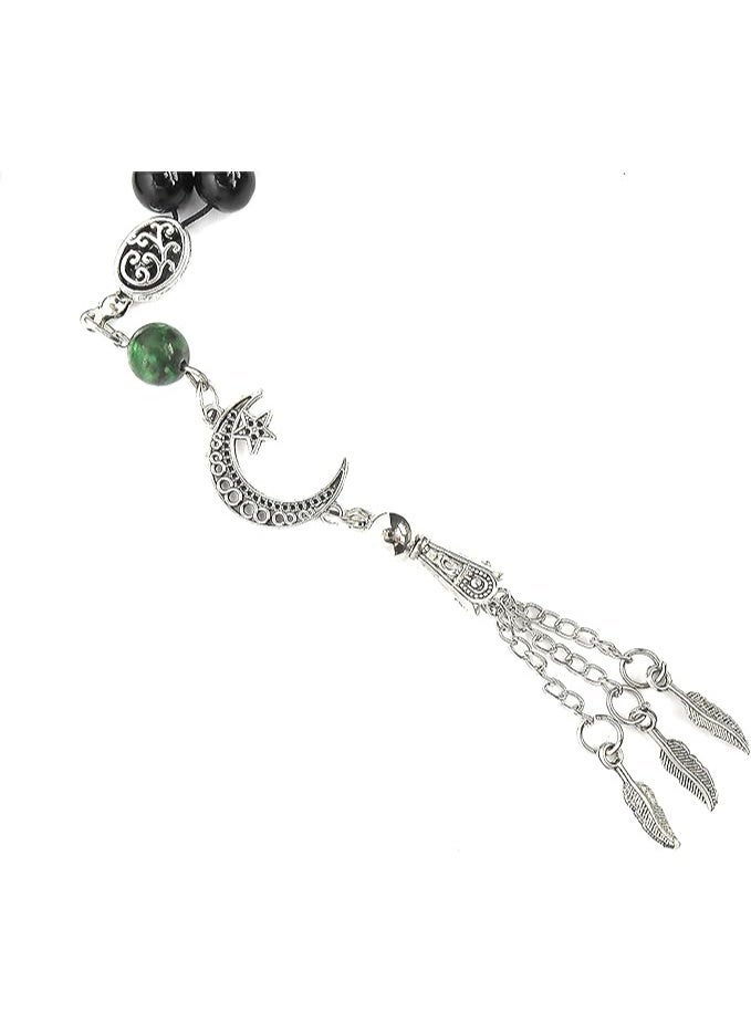 Rosary – A Unique Combination of Agate with Natural Azurite Stone for Daily Meditation, Prayer, Positivity & Peace – Perfect Gift for Any Occasion - Image 2