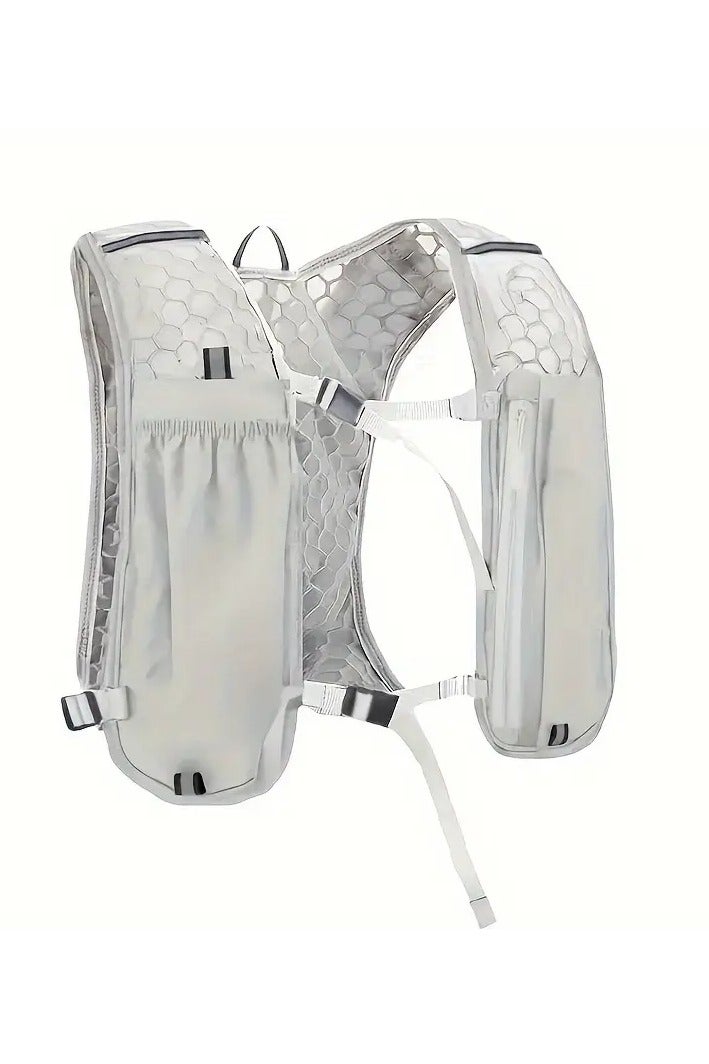 Men's Running Water Bag Vest, Backpack, Women's Breathable Running Vest With Pockets, Adjustable Reflective Bag, Used For Hiking, Running, Cycling, Flowing Vest - Breathable Water Bag Vest, Sports Bag - Lightweight And Stable Phone Bag, Chest Bag, Equipment - Image 2