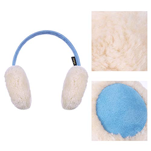 Aurya Kids Classic Ear Warmers/Earmuffs-Winter Faux Fur Warm Ear Muffs for Boys and Girls (Blue) - Image 3