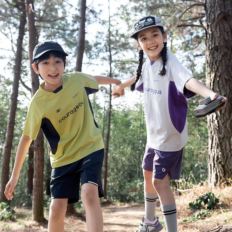 Children'S Short-Sleeved Summer Thin Style Boys And Girls Ice-Feel T-Shirt Half-Sleeved Big Kidsren'S Sports And Fashionable - Image 3