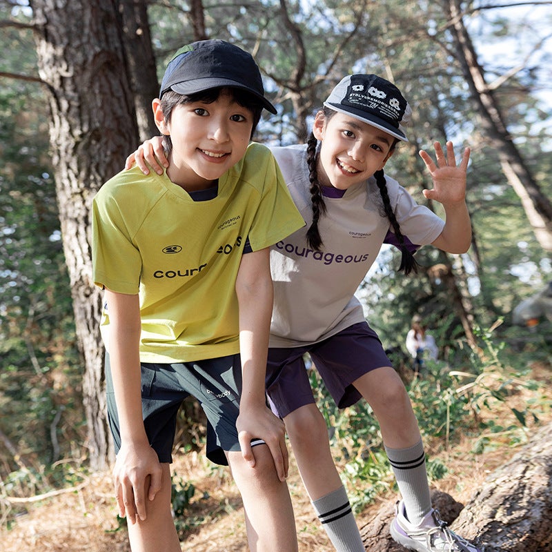 Children'S Short-Sleeved Summer Thin Style Boys And Girls Ice-Feel T-Shirt Half-Sleeved Big Kidsren'S Sports And Fashionable - Image 5