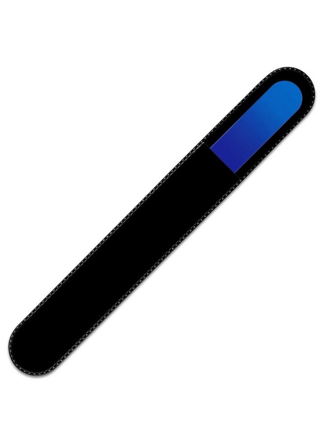 Mont Bleu Rainbow Crystal Nail File In Black Pouch - Large/Professional Size - Czech Tempered Glass - Handmade In Bohemia (Czech Republic) - Image 2
