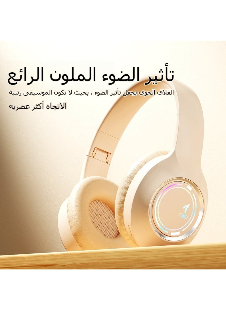 5.3 سماعة بلوتوث سماعة بلوتوث لاسلكية لتقليل الضوضاء سماعات أذن للألعاب مع ميكروفون تدعم استخدام الهاتف المحمول والكمبيوتر