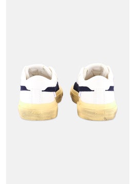 PUMA Kids Boy Capri Royale Suede Vintage Shoes, Off White  - Image 3
