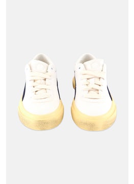 PUMA Kids Boy Capri Royale Suede Vintage Shoes, Off White  - Image 4