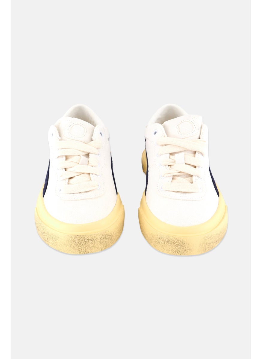 PUMA Kids Boy Capri Royale Suede Vintage Shoes, Off White  - Image 4