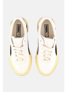 PUMA Kids Boy Capri Royale Suede Vintage Shoes, Off White  - Image 2