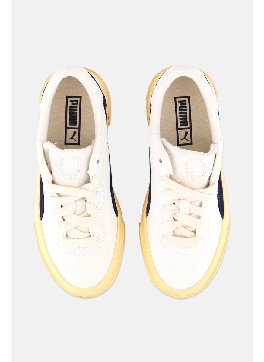 PUMA Kids Boy Capri Royale Suede Vintage Shoes, Off White  - Image 2