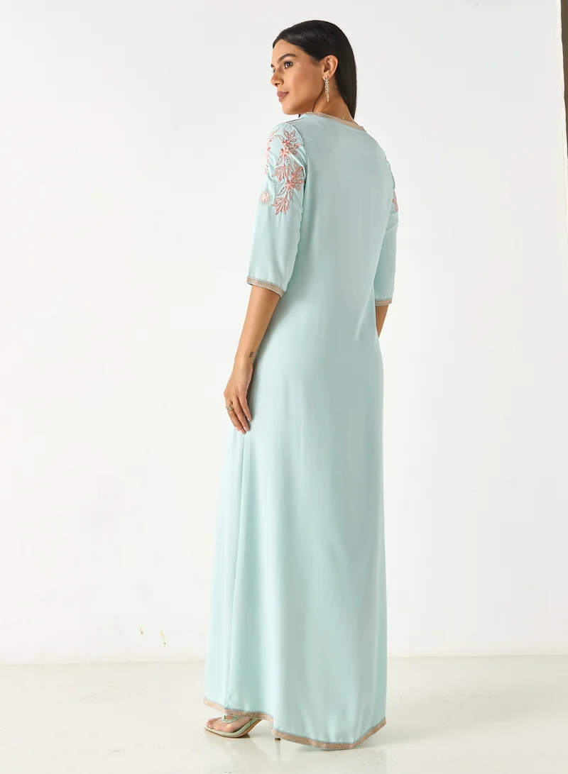 Hadiyath Al Madinah HM- Embroidered Jalabiya