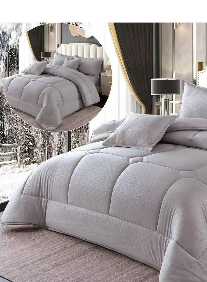 Double bed sheet set, 6 pieces, plain, original, puffy, microfiber, high quality - Image 2