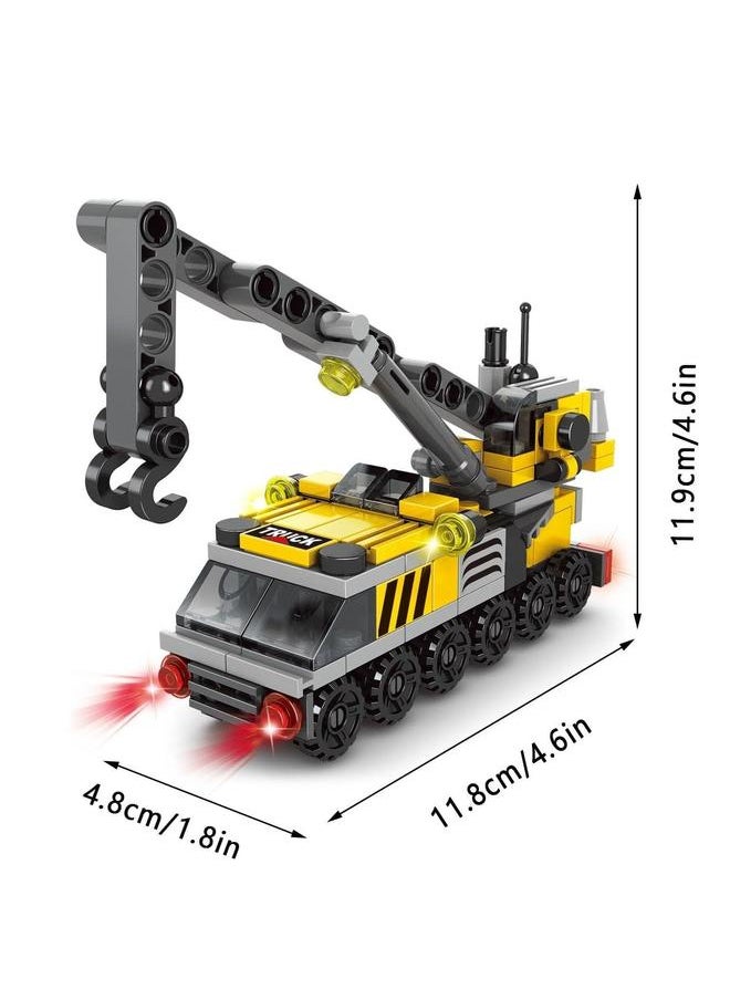 6 in 1 City Rescue Series Crane Engineering Building Blocks Toys for Boys Over 4 Years Old Kids Gift Ideas 123 Pieces - Compatible with Other Block  - Image 2
