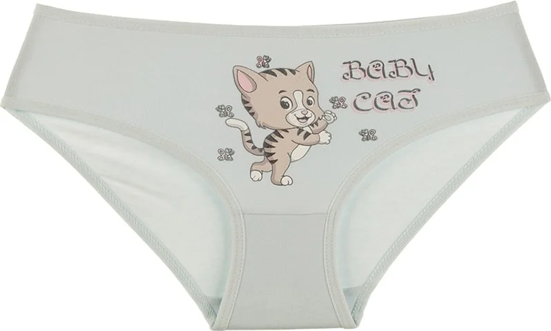 Donella 10 Pack Baby Cat Printed Girl's Panties - 41711031CG