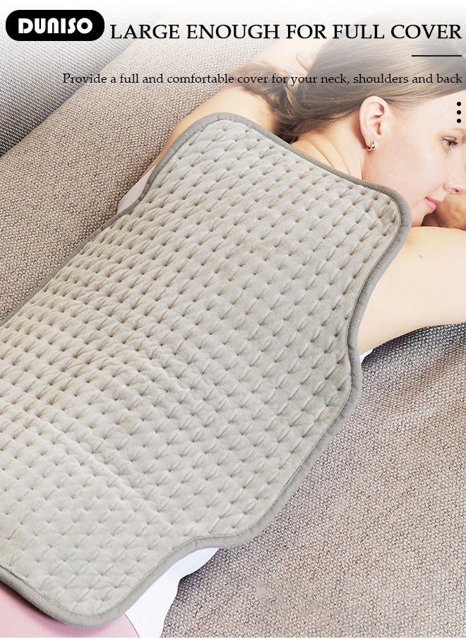 DUNISO - Heating Pad, Electric Fast Heat Pad for Back Pain and Cramps Relief, 10 Different Heat Settings 3 Timer Options with Auto Off Function,Dry Heat Therapy, Machine Washable - Image 1