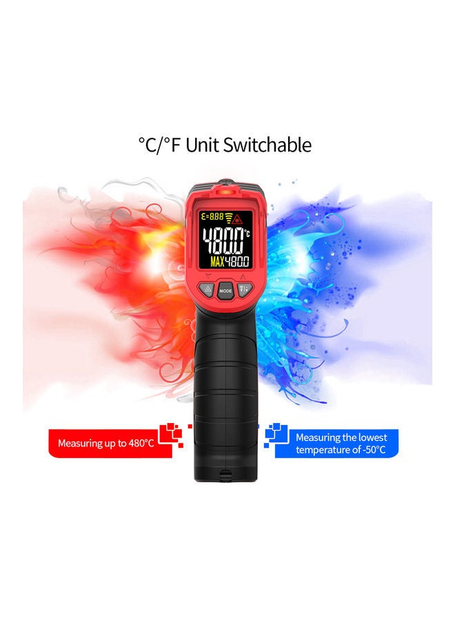 مقياس حرارة بالأشعة تحت الحمراء  أسود/أحمر . - Image 4