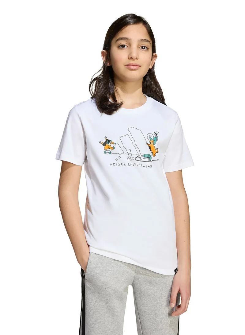 Adidas Youth Winter Sports Graphic T-Shirt