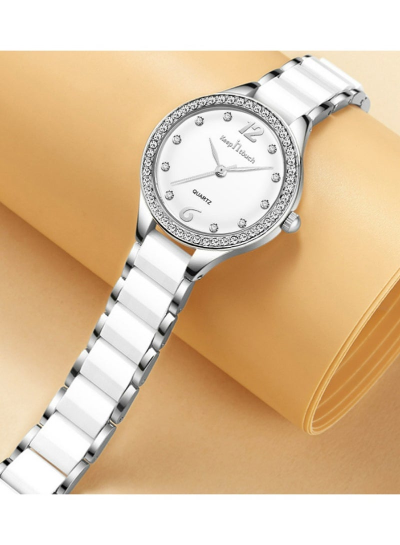 QUARTZ Watches for Women Stylish Stainless Steel Water Resistant Quartz Analog Watch 28mm - Image 3