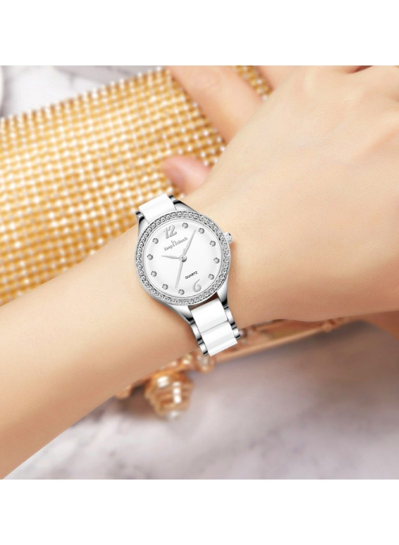 QUARTZ Watches for Women Stylish Stainless Steel Water Resistant Quartz Analog Watch 28mm - Image 4