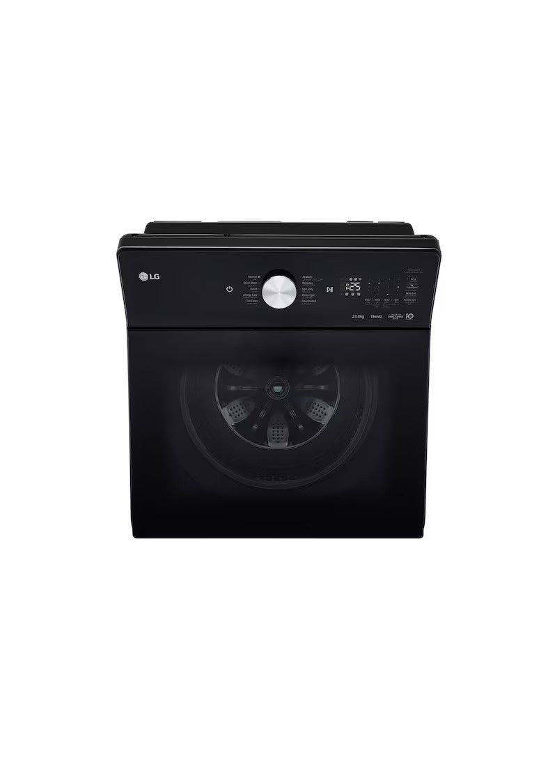 إل جي Top Loading Washing Machine – 23kg – ™Steam With Allergy Care- AIDD™ ™6 Motion- ™Turbo Wash- Smart ThinQ Wi-fi – ™Smart Diagnosis- Onyx Black - T23X5EHHSTX 23 kg T23X5EHHSTX black - Image 2