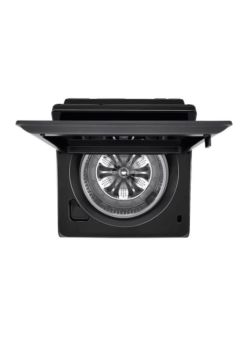 إل جي Top Loading Washing Machine – 23kg – ™Steam With Allergy Care- AIDD™ ™6 Motion- ™Turbo Wash- Smart ThinQ Wi-fi – ™Smart Diagnosis- Onyx Black - T23X5EHHSTX 23 kg T23X5EHHSTX black - Image 3