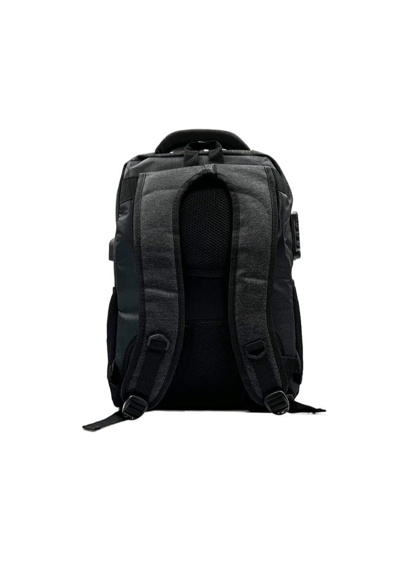 VIO Lightweight Water Resistant Laptop Backpack Casual Multi-compartment Unisex Travel Hiking Bag with Number Lock USB Charging Port Reflector Durable Work Bag for Office College School Kids Travel Men Women  - Image 5
