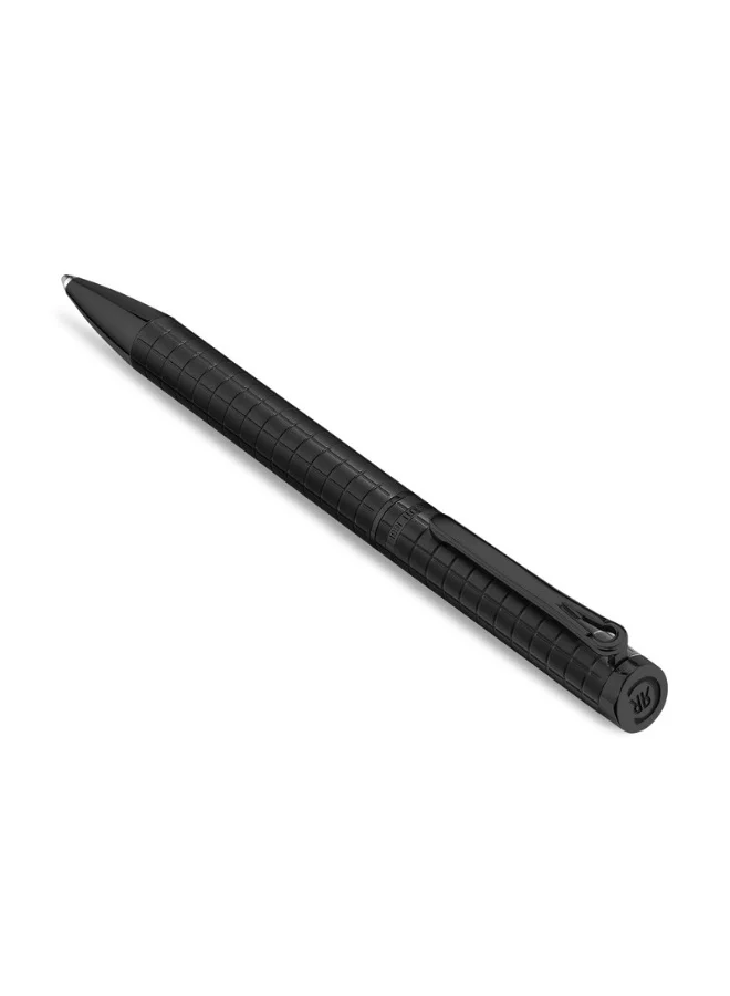 CERRUTI 1881 Nazzareno Black Gunmetal Twist Ballpoint Pen for Men, Blue Ink