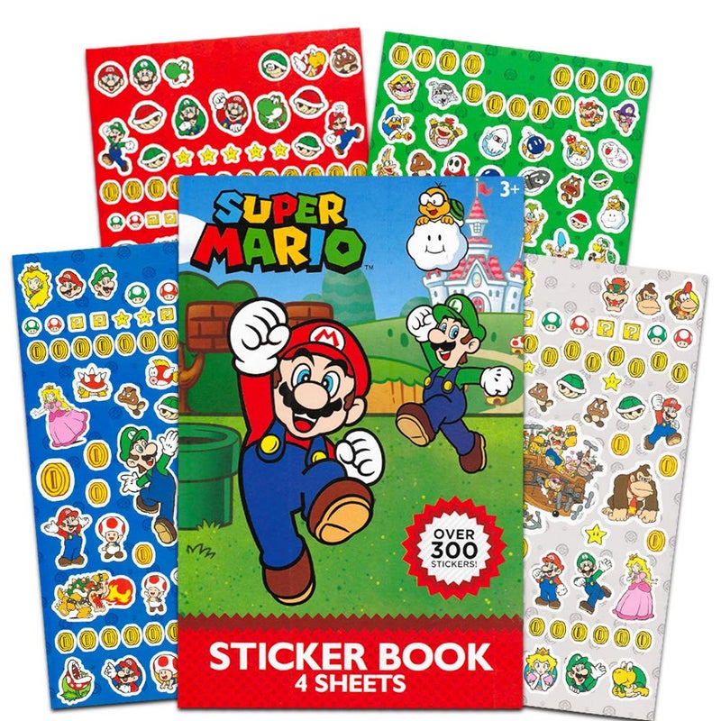 Super Mario Nintendo Super Mario Stickers Party Favor Packs ~ Over 600 Stickers - Image 2