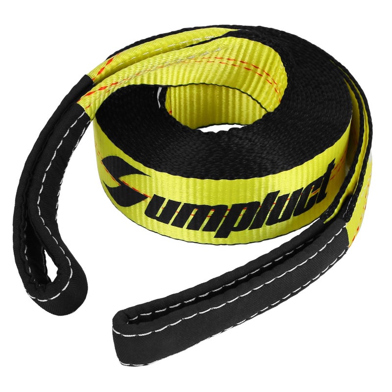 sumpluct Tow Strap Heavy Duty 2" x 20 Ft,20,000 lbs Break Strength Reinforced Tree Saver Straps,Use for Emergency Towing Rope,Vehicles,Boats,Jet Ski,4x4 Off Road Tow Truck Camper Accessories Travel Essentials - Image 1