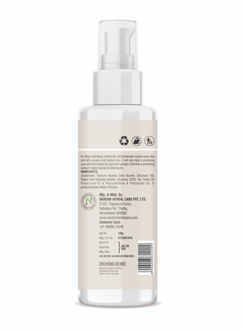 N Plus Professional Deep Hydrating Moisturizer With SPF-15, Deep Moisturizer with UV Protection, Skin Nourishing Formula