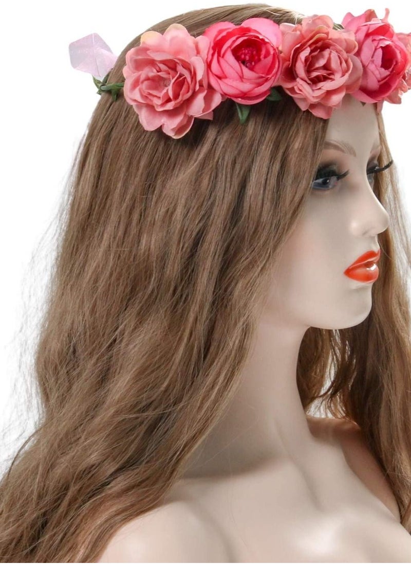 ORiTi - Rose Flower Crown for Women Girls Headbands Romantic - Image 1